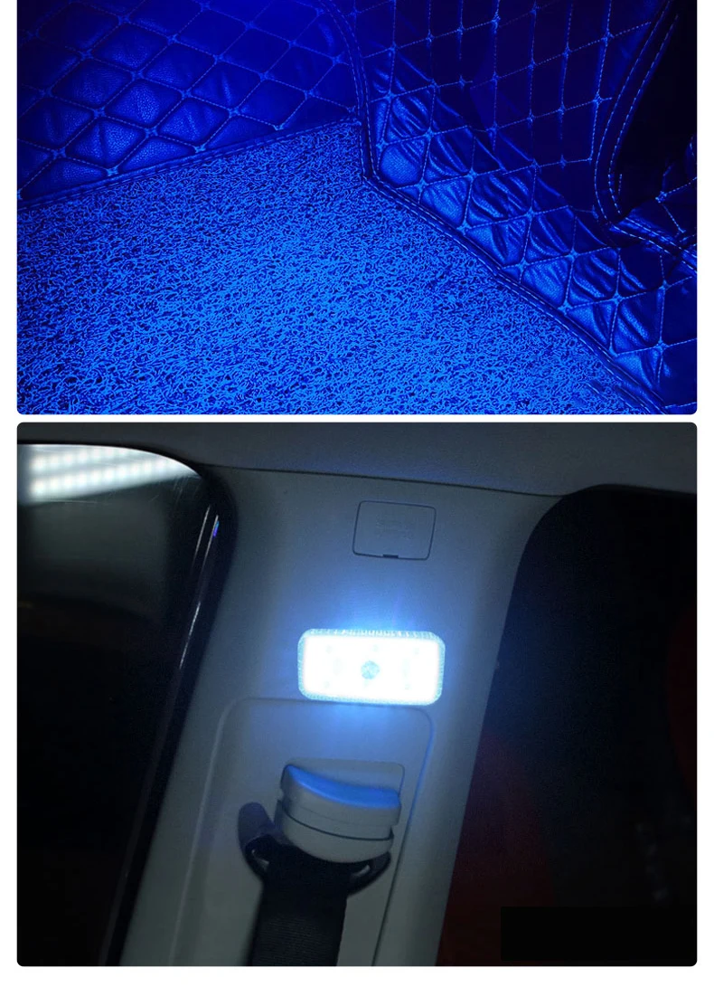Automotive Innenraum-LED-Beleuchtung ohne Verkabelung, Auto-Leselampe, Berührungssensor, Kofferraum-Fußraum-Atmosphärenbeleuchtung – Detail 12