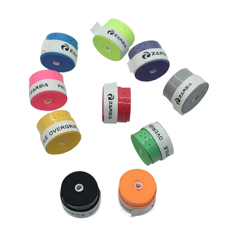 60pcs ZARSIA Laminated Perforated Sweatband Tennis Badminton Racket Overgrip Sticky Non-Slip Fishing Rod Strap