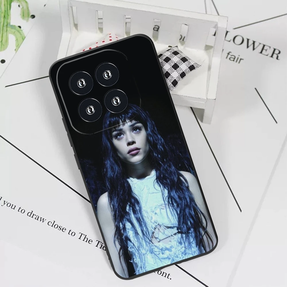 Danna Paola sarung ponsel lukisan, untuk Xiaomi 14 13 12 11 10 9 T Ultra Lite Pro S SE X 5G hitam cangkang pelindung ponsel lembut