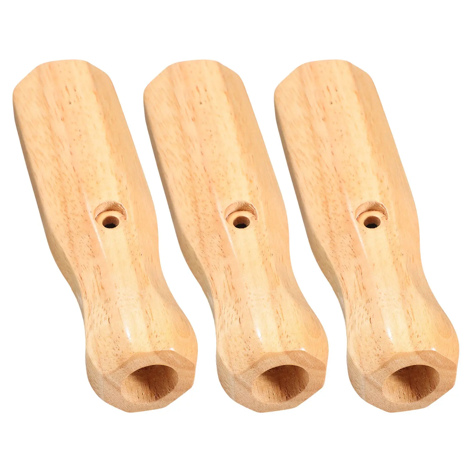 

3Pcs Wood Foosball Table Handle Replacements Universal Fit for Football Game Rods Comfortable Smooth Grip Table Soccer