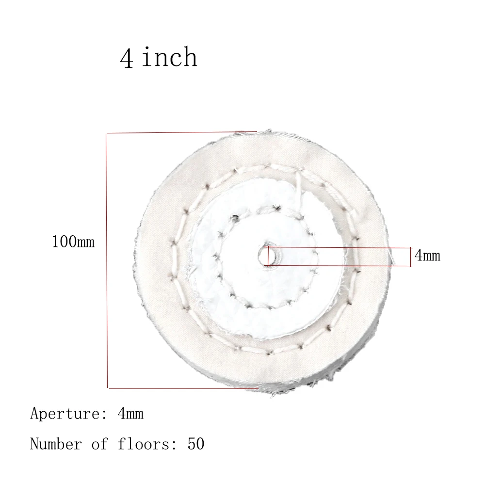 

Шлифовальный круг с внутренним отверстием 4-5 дюймов/4 мм, хлопковая ткань для ворса, полировальное колесо для золотых и серебряных ювелирных изделий, зеркальное шлифовальное колесо, инструменты для фланелевой обработки