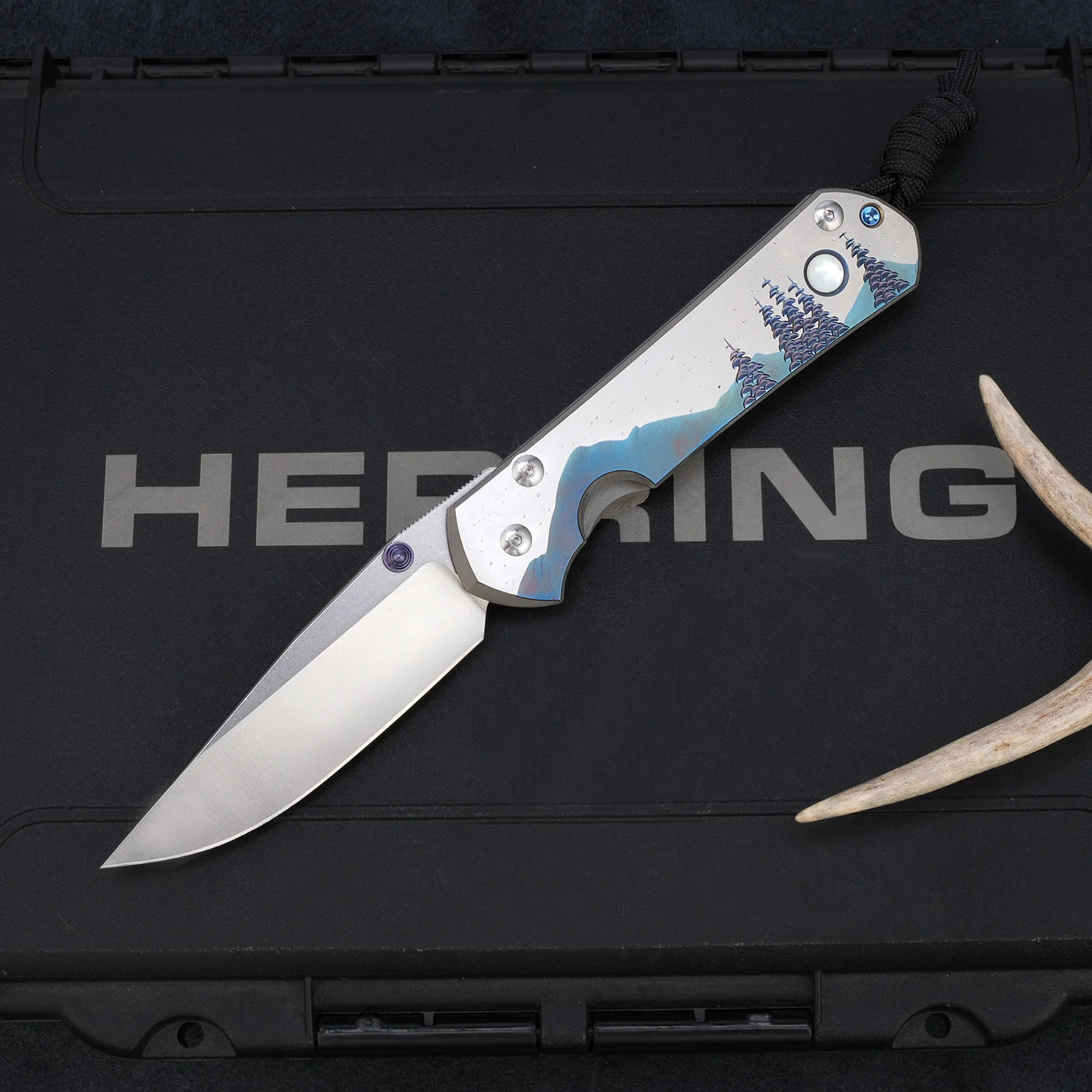 سكين قابل للطي بمقبض من سبائك التيتانيوم، شفرة عالية الصلابة، سكين قابل للطي محمول في الهواء الطلق، سكين جيب EDG، هدية راقية #3