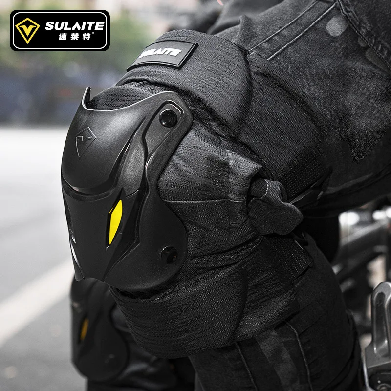

1Pair Electric Bike Motorcycle Motocross Racing Knee Elbow Guards Pads Braces Protective Gear Black Mountain Biking Racing