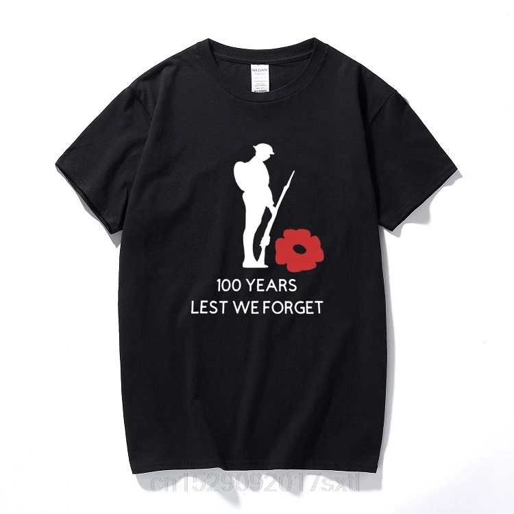 T-shirts pour hommes Mode 2025 T-shirt Commémoration Soldat Poppy Charity T-shirt en coton à manches courtes Légion royale britannique pour hommes