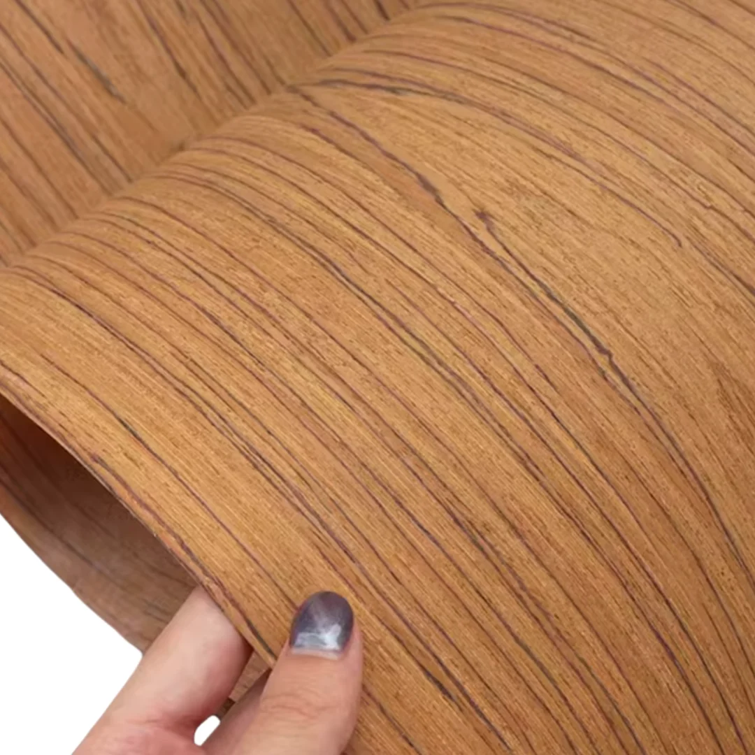 Size:2.5x0.58m Thick:0.2mm Wide Teak Pattern Thin skin Wood Veneer Furniture Cabinet Decoration Floorcovering Veneer