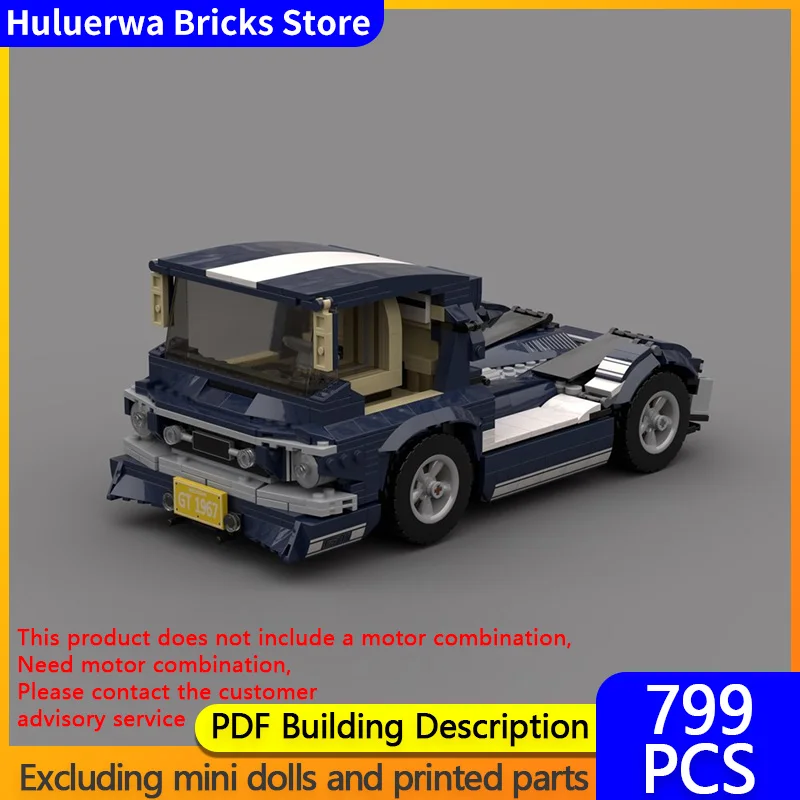 

Модель городской автомобиль MOC, строительные кирпичи, Mustang GT, скоростной гоночный автомобиль, модульная технология, детские праздничные подарки, сборные игрушки, костюм