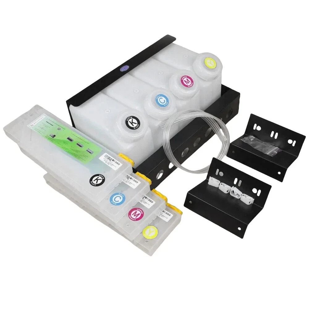 Continuous Bulk Ink System DX5 Mimaki JV33/CJV30/JV5/JV34 4 Cartridges 4 Bottles