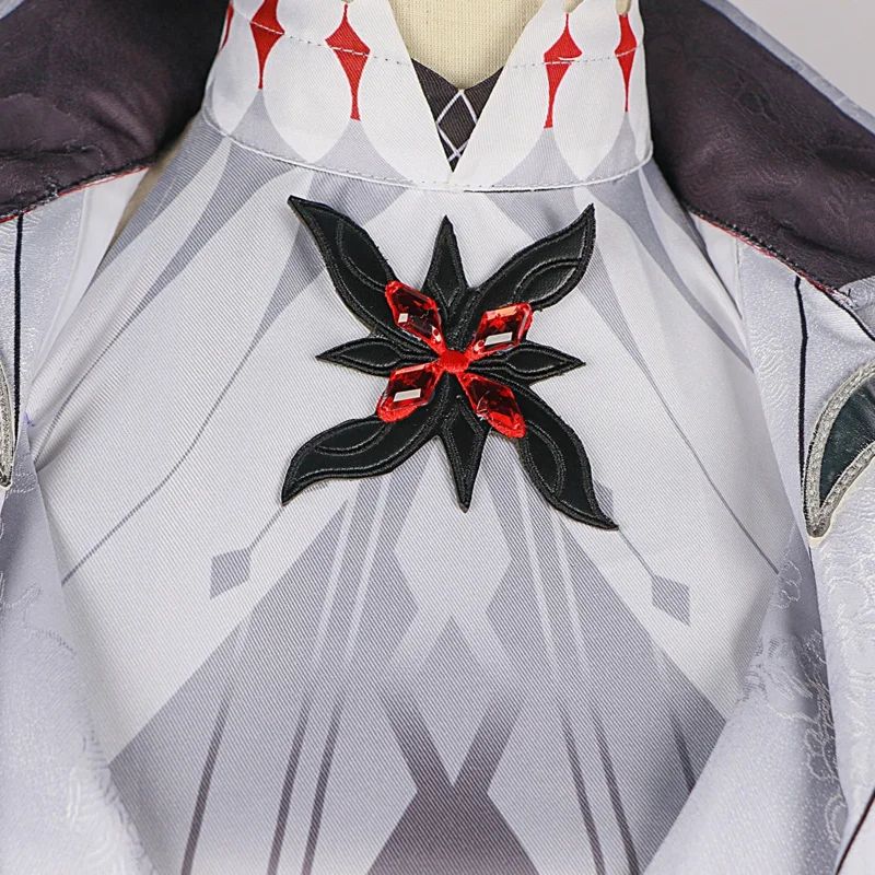 Genshin Impact Arlecchino Cosplay Costume Fatui Harbinger Wig Set Servant Snezhnaya Halloween Costumes For Women