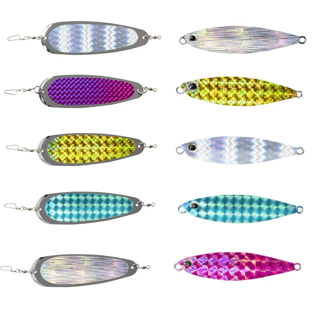 MNFT Premium Product 6Pc Metal Bait Self Adhesive Change Color Sticker Hard Sequin Fishing Lure Holographic Fish Scale Tape Film