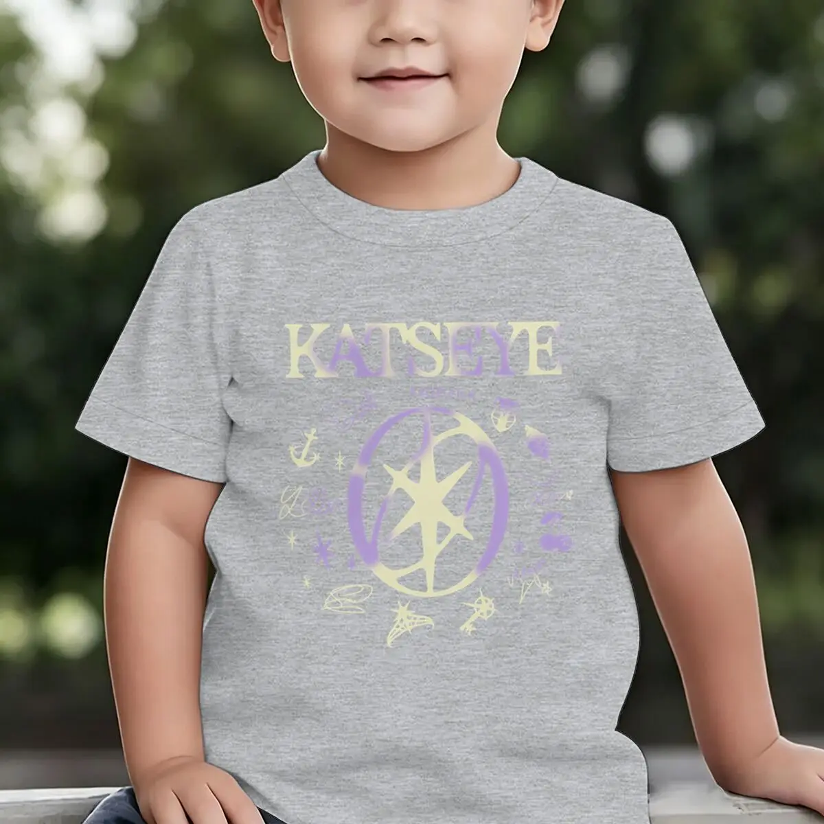 KATSEYE Bedrucktes T-Shirt für Kinder, Katseye-Design, Baumwoll-Oberteil für Jungen und Mädchen, lässiges Kurzarm-T-Shirt mit Rundhalsausschnitt, bequemes T-Shirt für Kinder – Detail 4