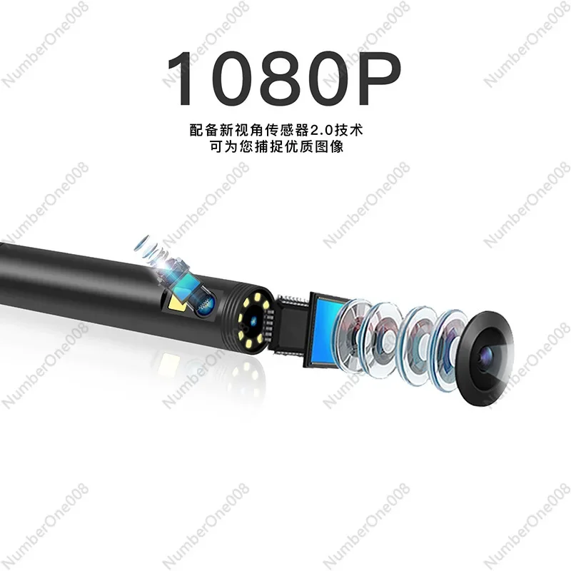 آلة متكاملة للمنظار الصناعي عالي الدقة مع شاشة مزدوجة العدسة لخط الأنابيب ومرآة فحص مرئية للإصلاح