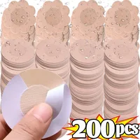 10/200 Uds. Pegatinas para cubrir pezones para mujer, cinta para levantar el pecho, empanadas, autoadhesivas invisibles, sujetador desechable, relleno, parche de pasta para el pecho