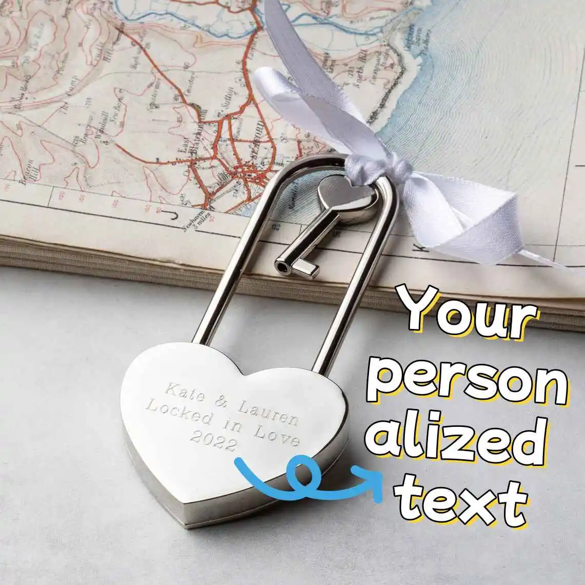 

Custom Metal Heart Shaped Padlock ntique Antique Style Love Lock Set With Key Free Custom Text Wedding and Valentine's Day gift