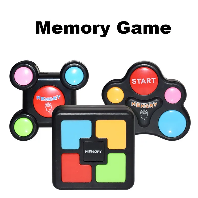 Educational Memory Game Machine with Lights Sounds Toy Interactive Game Memory Training Game Machine Funny Toys(C)