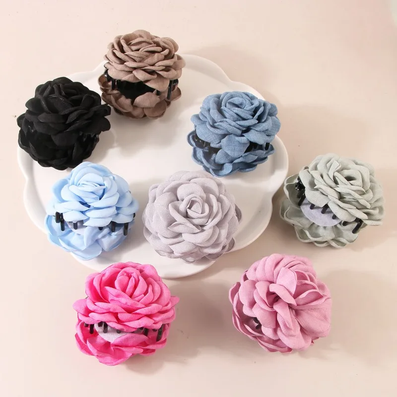 

Hot-selling Large-sized Trendy Flower Clipper Decoration A New Summer High-end and Stylish Updo Hair Accessory