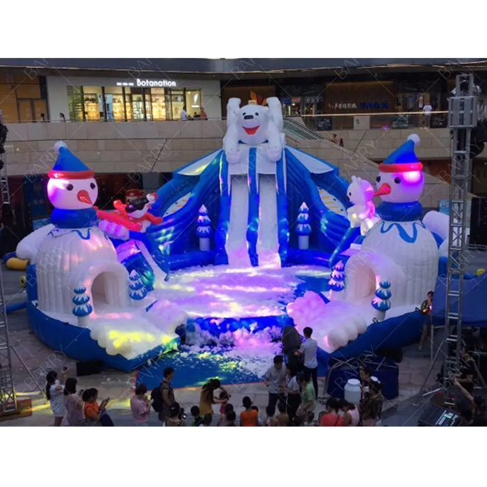 Commercial Swimming Pool Slide Inflatable Water Amusement Park
