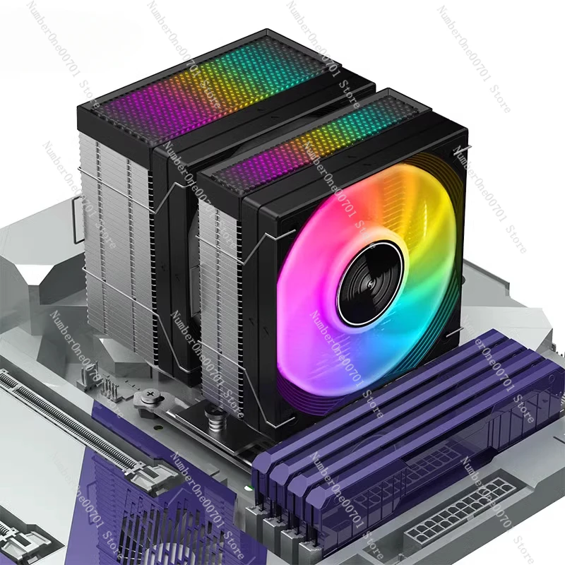 

JF500miniRuby Unblocked Memory Радиатор процессора с двойной башней Вентилятор 5, тепловая трубка 15-го поколения AMD