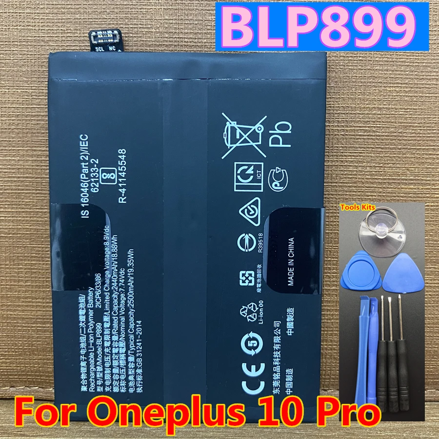 New Original BLP899 High Capacity 5000mAh Replacement Battery For OnePlus 1+ 10Pro One Plus 10 Pro Cell Phone