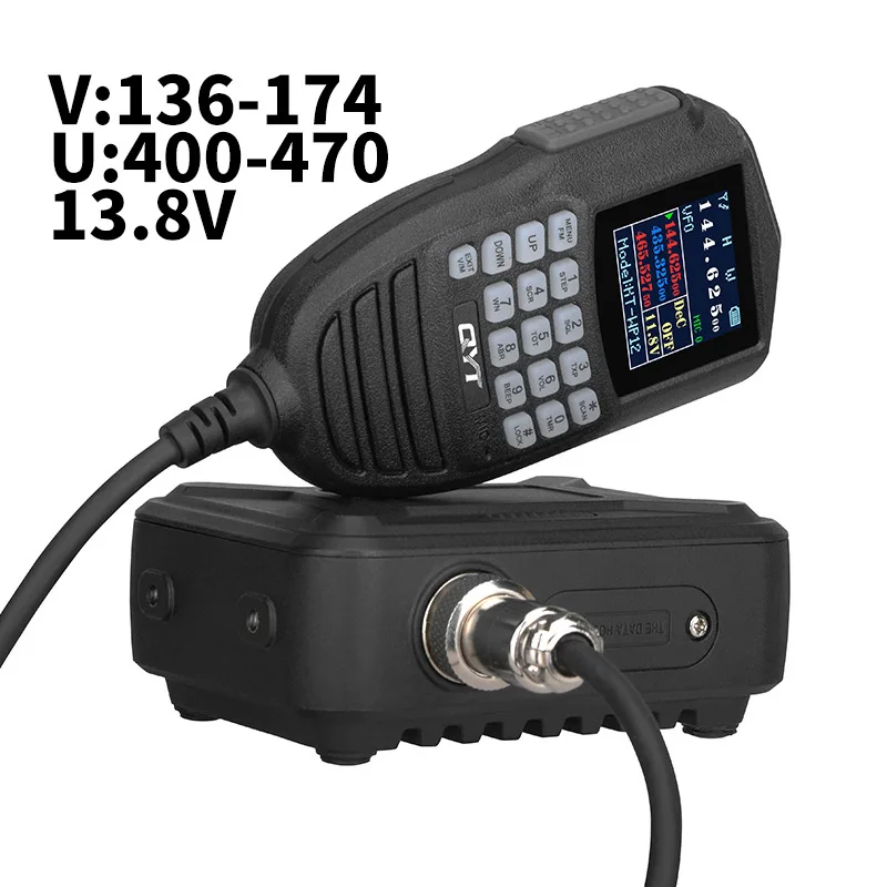 

For QYT KT WP12 Mini Mobile Ham Radio Transceiver USB Programming 25W 200 Channels VHF UHF Dual Band Long Range Car Vehicle