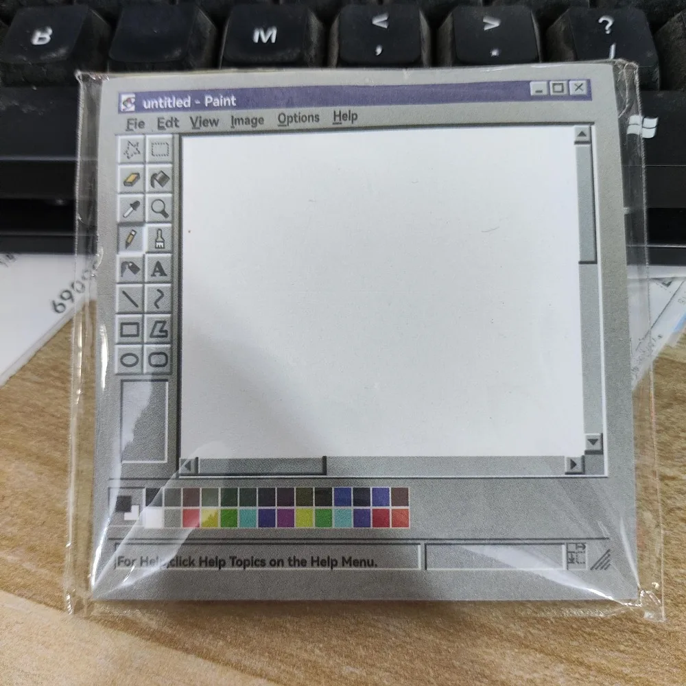 

50 листов/шт. винтажный компьютерный инструмент для рисования, блокнот в стиле ретро, блокнот для студентов, творческие эстетические заметки «сделай сам», 7,5*7,5 см