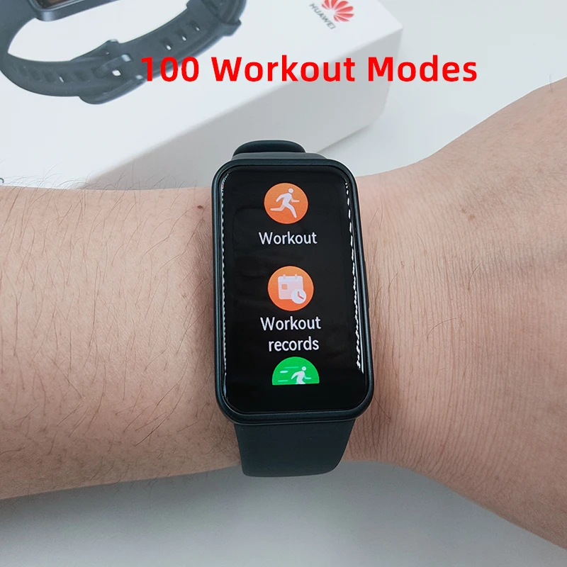 2023 nouveau Original HUAWEI Band 8 bande intelligente toute la journée sang oxygène 1.47 ''AMOLED écran fréquence cardiaque Smartband 2 semaines d'autonomie de la batterie