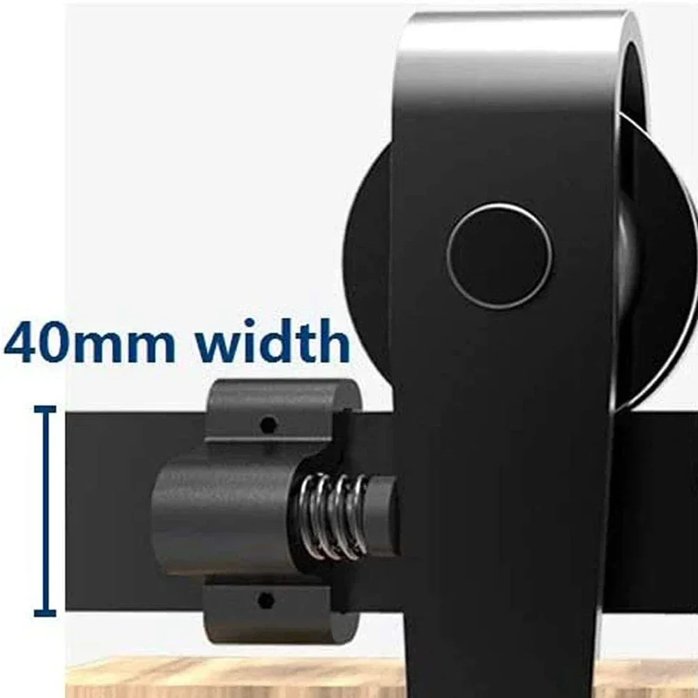 Household Hardware Barn Door Stopper Adjustable Aluminum Double Pulley Easy Install For Folding Door Hanging Rail Sliding New
