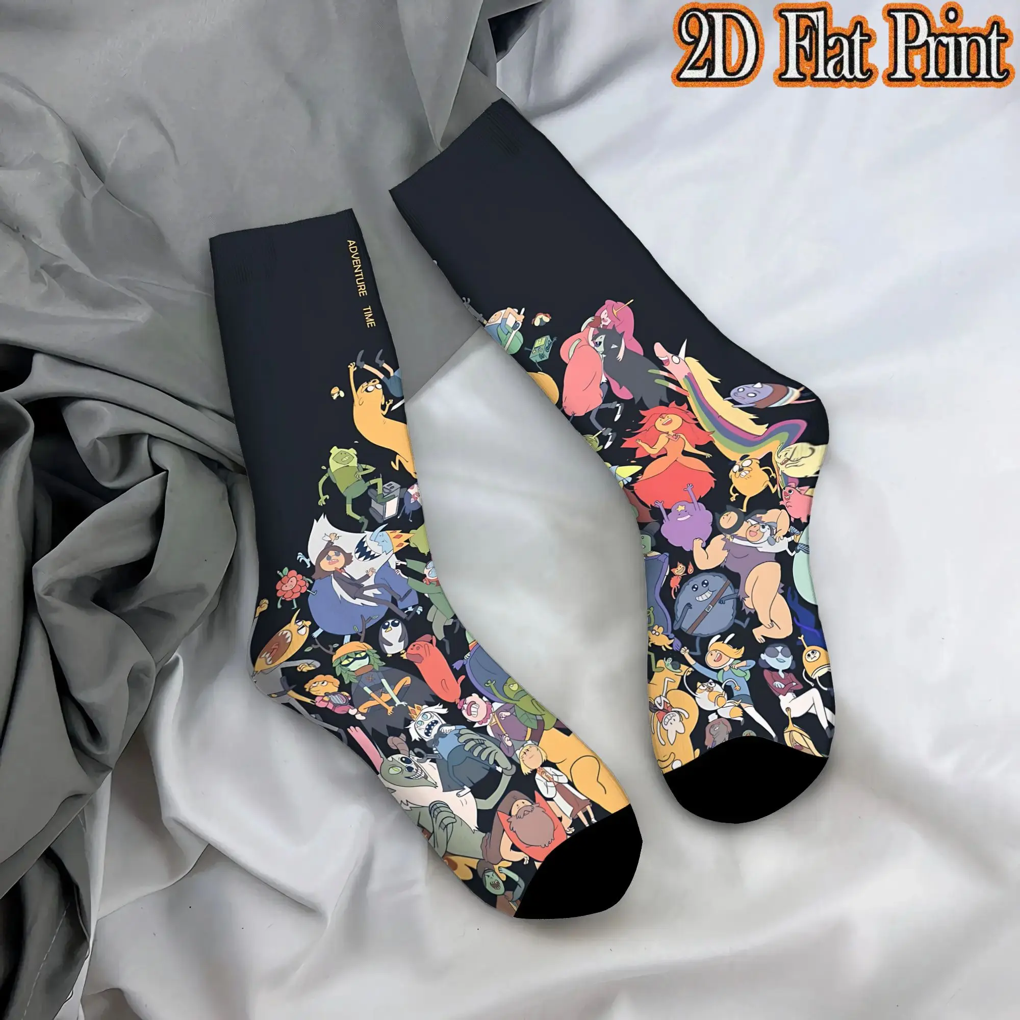 Fashion Vintage Bravest Warriors Anime  Men's  Mid-calfSock Unisex  Funny Mid-Calf Socks