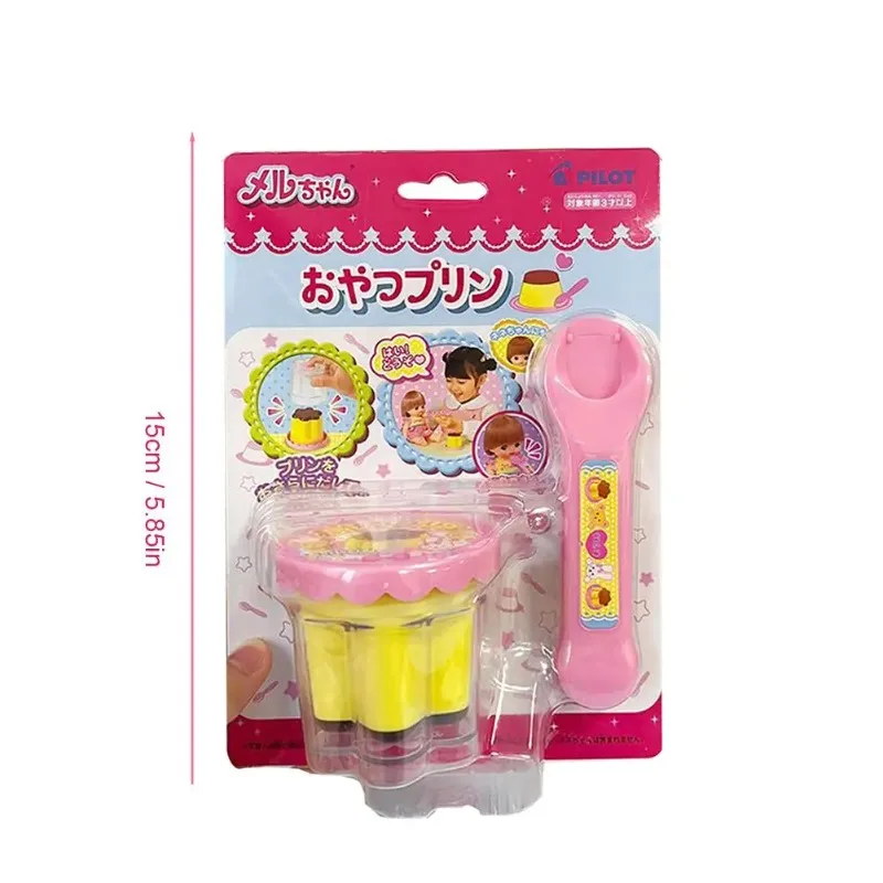Pudding Feeding Toy  Food Feeding Desktop Ornament Cute Pink Jelly Strawberry Pudding Set Ornaments Models for Kids image 6