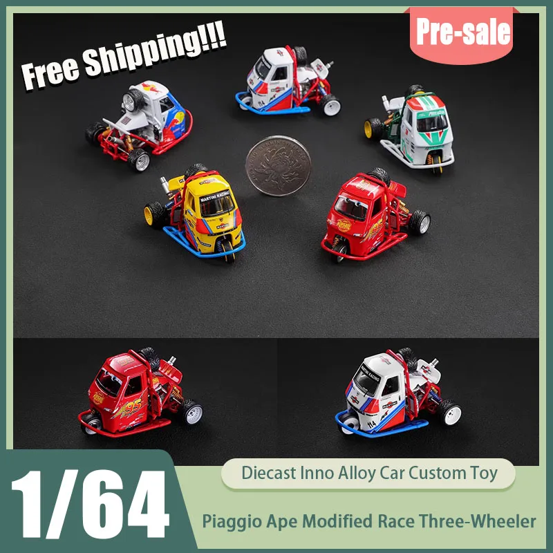 

Предзаказ: Коллекционная модель Liberty 1:64 Piaggio Ape, модифицированный гоночный трехколесный мотоцикл, лимитированная серия, культовый гоночный дизайн, игрушка для детей