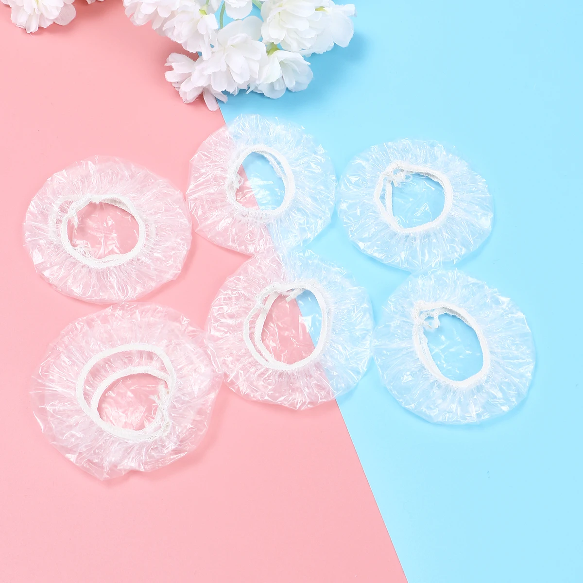 

100 Pcs Waterproof Covers Disposable Earmuffs Salon Ear Protection Ear Shields Hair Dye Water Proof Universal Design Fits Most
