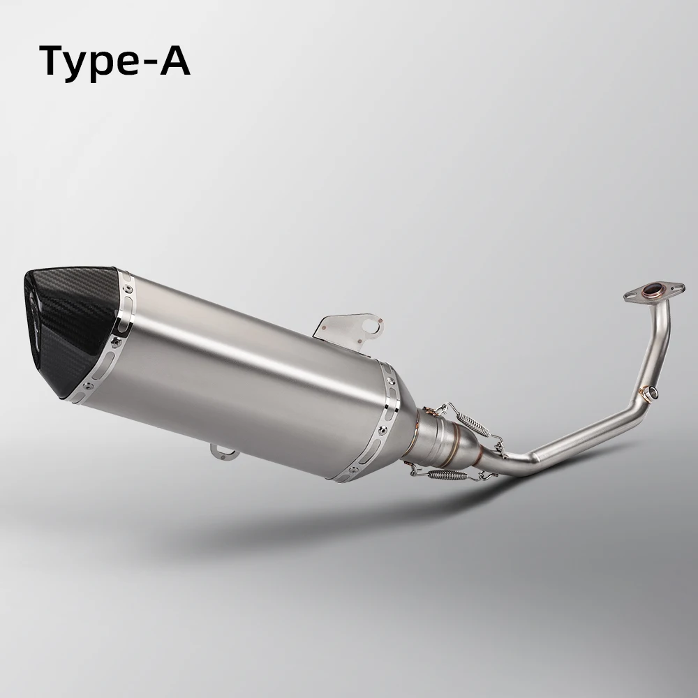Motorcycle exhaust system for PCX150 PCX160 front middle connecting pipe stainless steel exhaust pipe 2021-2023