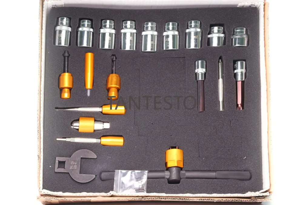 CRIN Injektor-Dichtungsring Düsenkappe Magnetventil Demontage Reparaturwerkzeuge 20 Stück – Detail 6