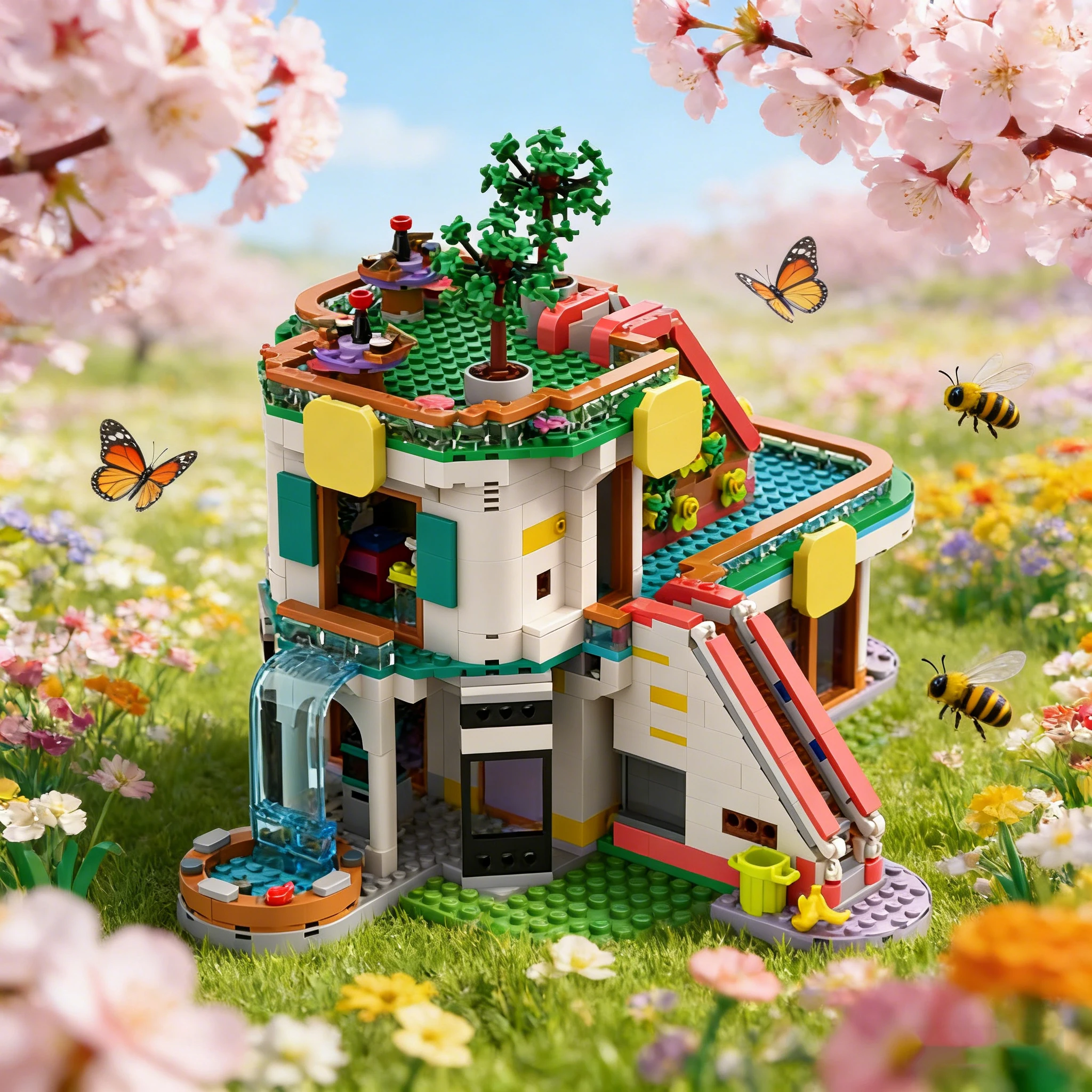 1085 PCS Customize town Hall MOC Customize Modular Building Block Technology Model Design Educational DIY Boy Toy Christmas Gift