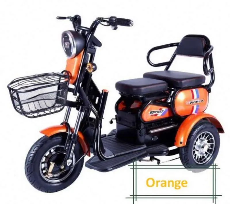 good sale modern design three wheeler 2 passenger 3 wheel electric tricycle for elder