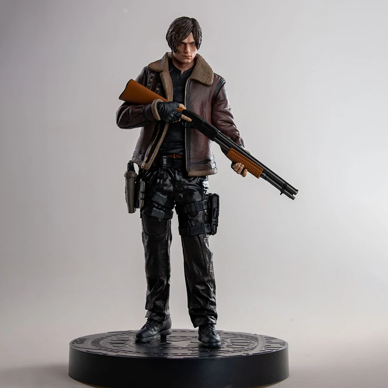 

In Stock Anime Leon Zombie Hunter Action Figure Large Gk Statue Collectible Model Toy Desktop Decoration Toys For Boys Gift