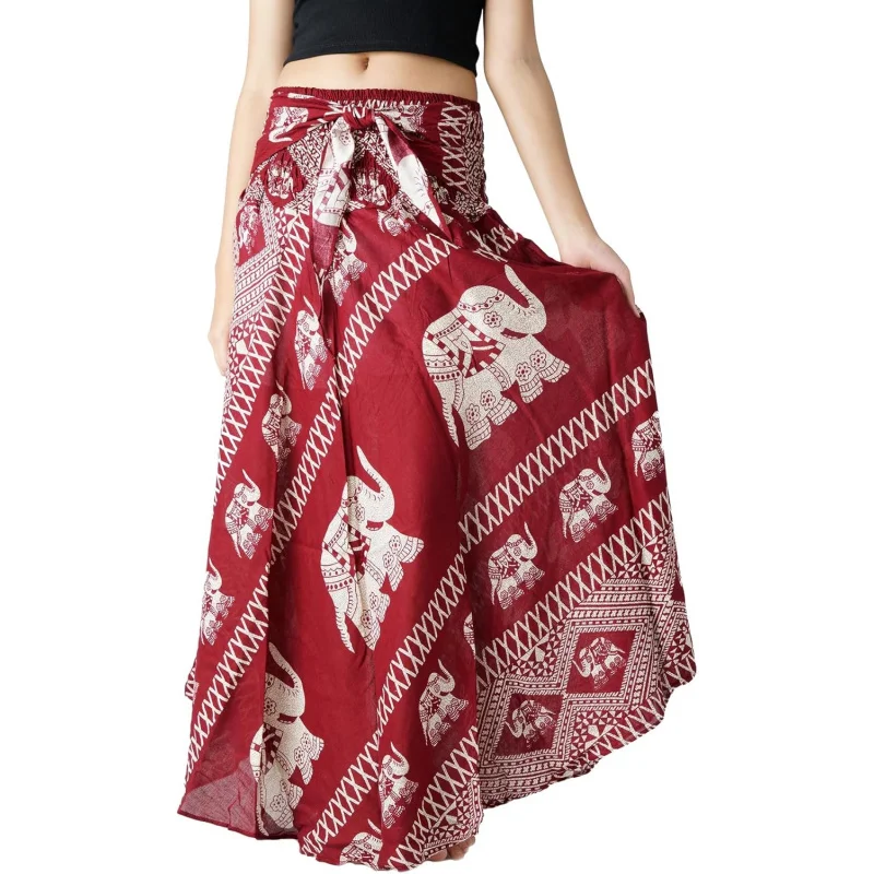 

Long Skirts for Women Maxi Boho Skirt Floral Print