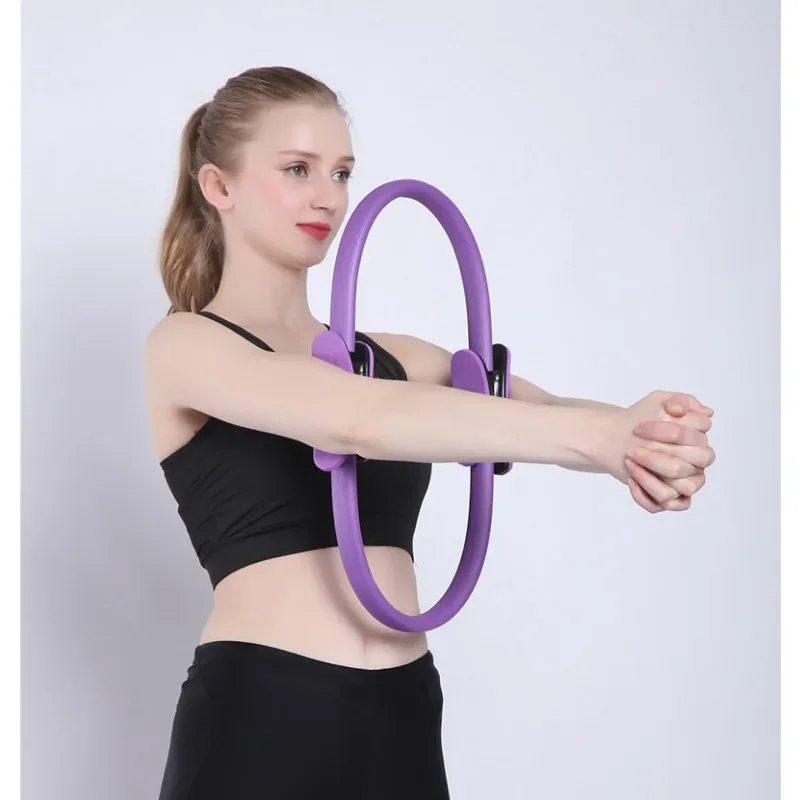 38cm Yoga Fitness Pilates Ring Women Girls Circle Magic Dual Exercise Home Gym Workout Sports Lose Weight Body Resistance 5color