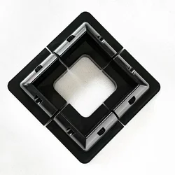 Black White Solar Panel Mounting Brackets ABS Corner Kit Drill-Free Widely Used on Roofs of RV Caravans Vehicles Camper Vans