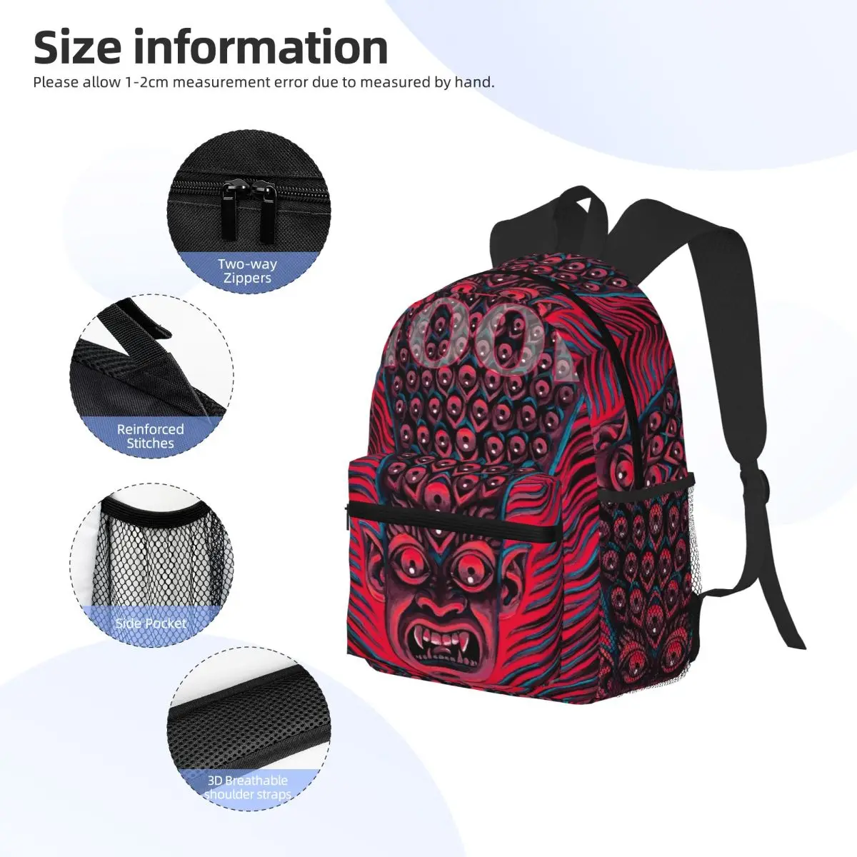 Rock Tool Band Lateralus Heavy Metal Music Student Backpack School Bag Hiking Travel Daypack for Men Women Bookbag Shoulder Bags