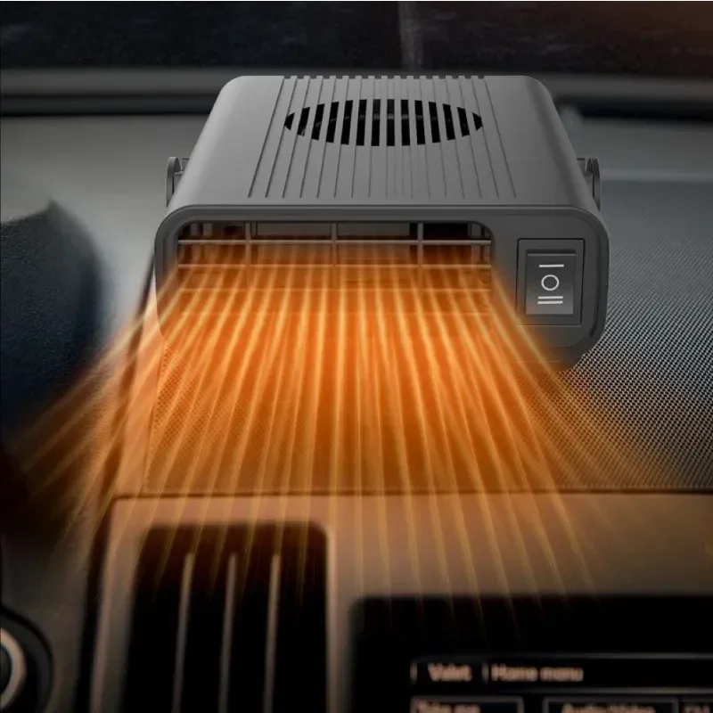 Winter Car Heater Fan 12V/24V 200W Electric Cooling Heating Auto Windshield Defroster Defogging Demister Car Anti-Fog Heater