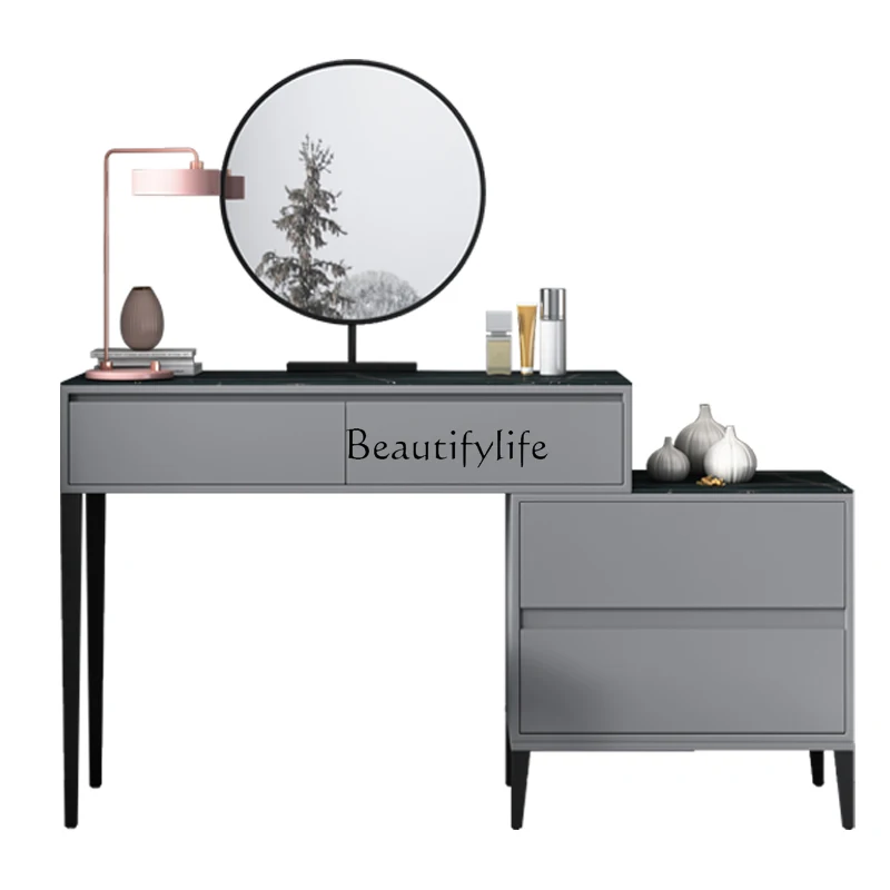 

Italian minimalist dresser modern minimalist multifunctional retractable cosmetic cabinet