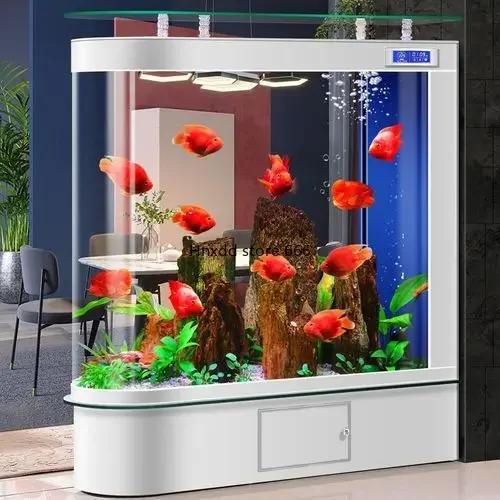 Glass Small and Medium-Sized Ecological Screen Living Room Home Automatic Water Circulation Floor Fish Tank