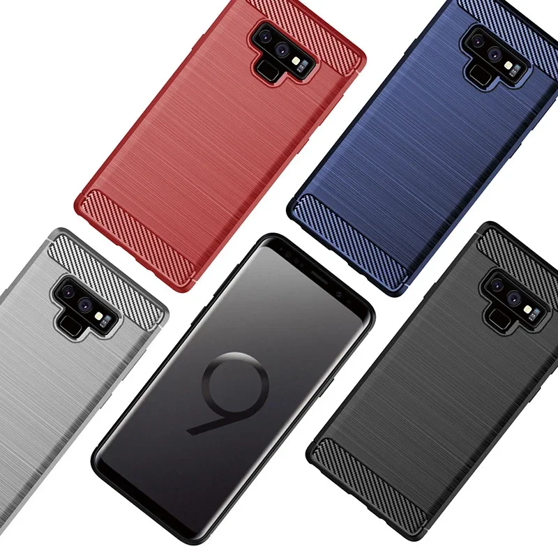 Case For Samsung Galaxy Note 9 Case Silicone TPU Bumper Shockproof Carbon Cover for Samsung Galaxy Note9 N9600 N960F чехол Case