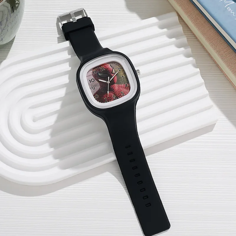Disney marvel homem aranha crianças relógio crianças relógios pulseira de silicone esportes crianças relógio de pulso de quartzo meninas brinquedos