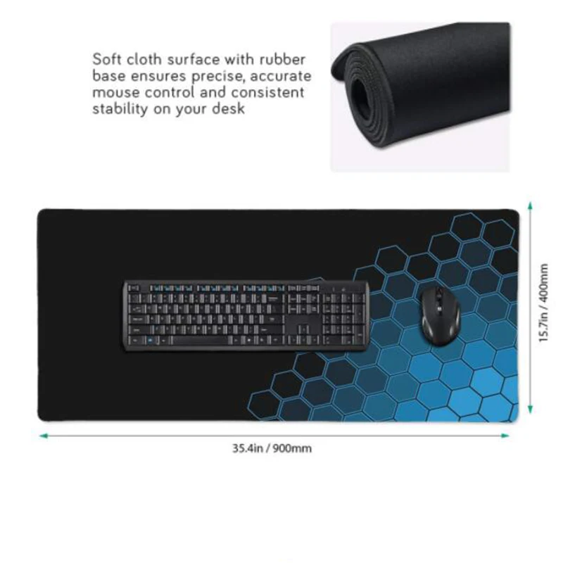 Geometric Gaming Accessories Mousepad Computer Laptop Gamer Extended Mouse Mats Large Anime Mouse Pad Rubber Keyboards Table Mat