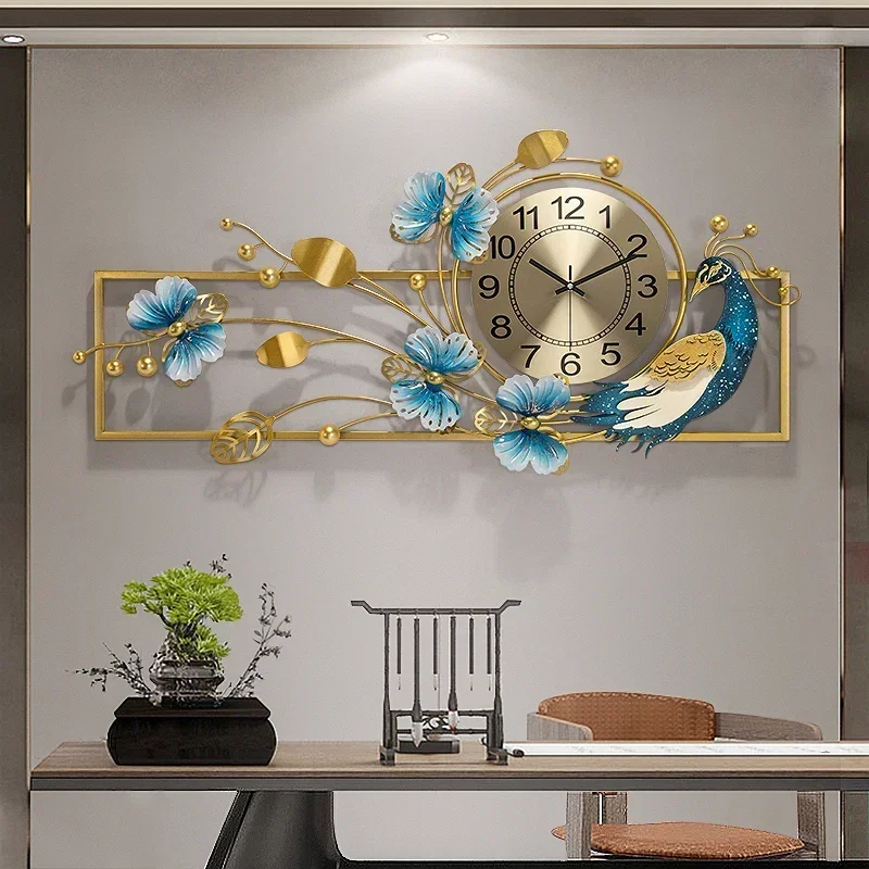 Modern Quartz Wall Clock New Design Silent Elegant Large Format Wall Clocks Large 3d Living Room Reloj De Pared Room Decoration