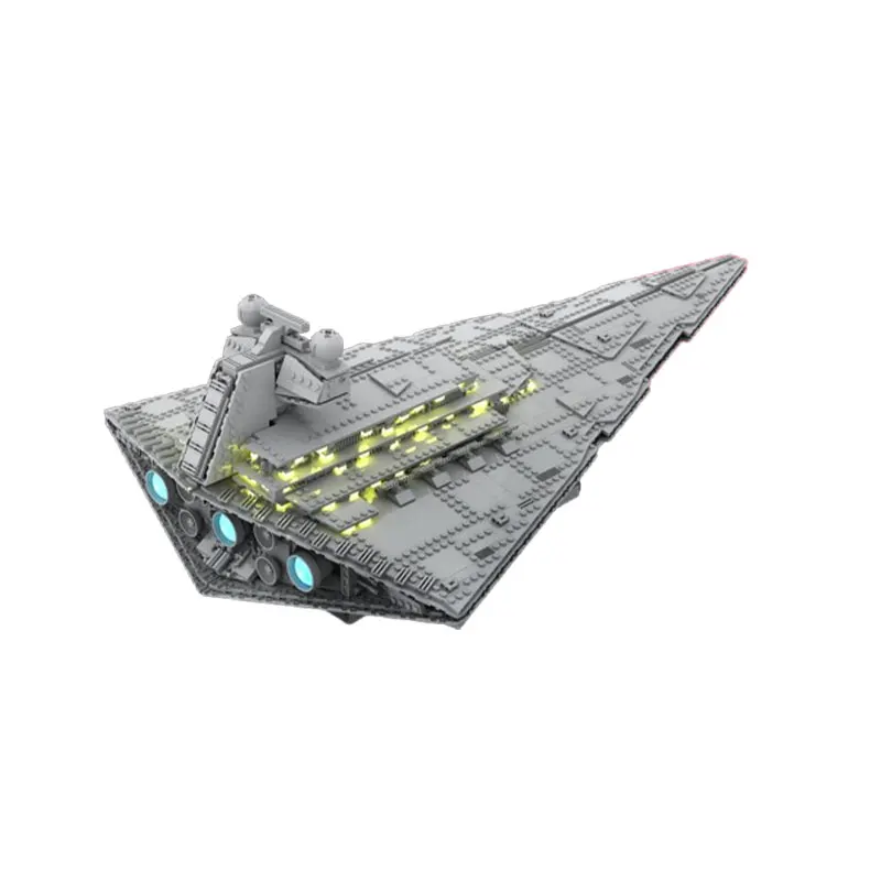 MOC Building Block Space Wars Series White Spaceship Creative Brick Model Education Toy Birthday Adults Gifts 2835PCS