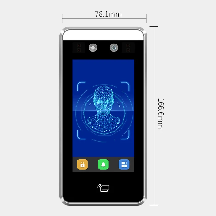 Sistema de Control de Acceso de reconocimiento facial dinámico de puerta remota, Control de Acceso facial Wifi, sistema de Control de Acceso de asistencia impermeable