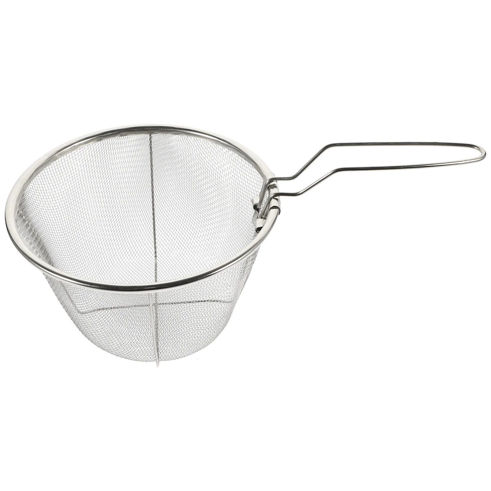 Stainless Steel Frying Basket Wire Fryer Strainer for Potatoes Saucepan Glass French Drain Fine Mesh