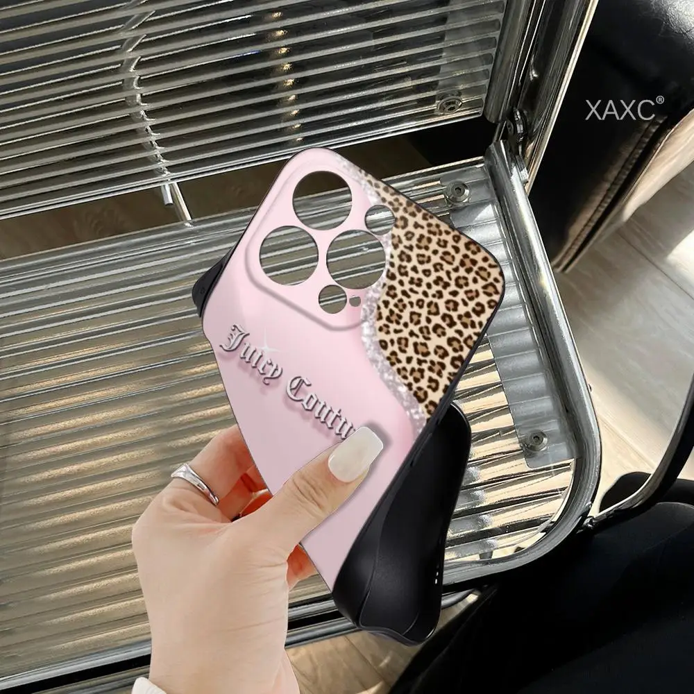 J-Juicy C-Couture Phone Case for Iphone 15 14 12 11 13 Pro Max Mini X XR XS 7 8 Max SE 2020 Soft Dark Skeleton Phone Covers